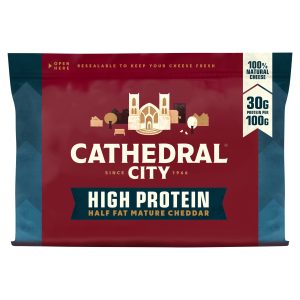Cathedral City High Protein Half Fat Mature Cheddar 300g