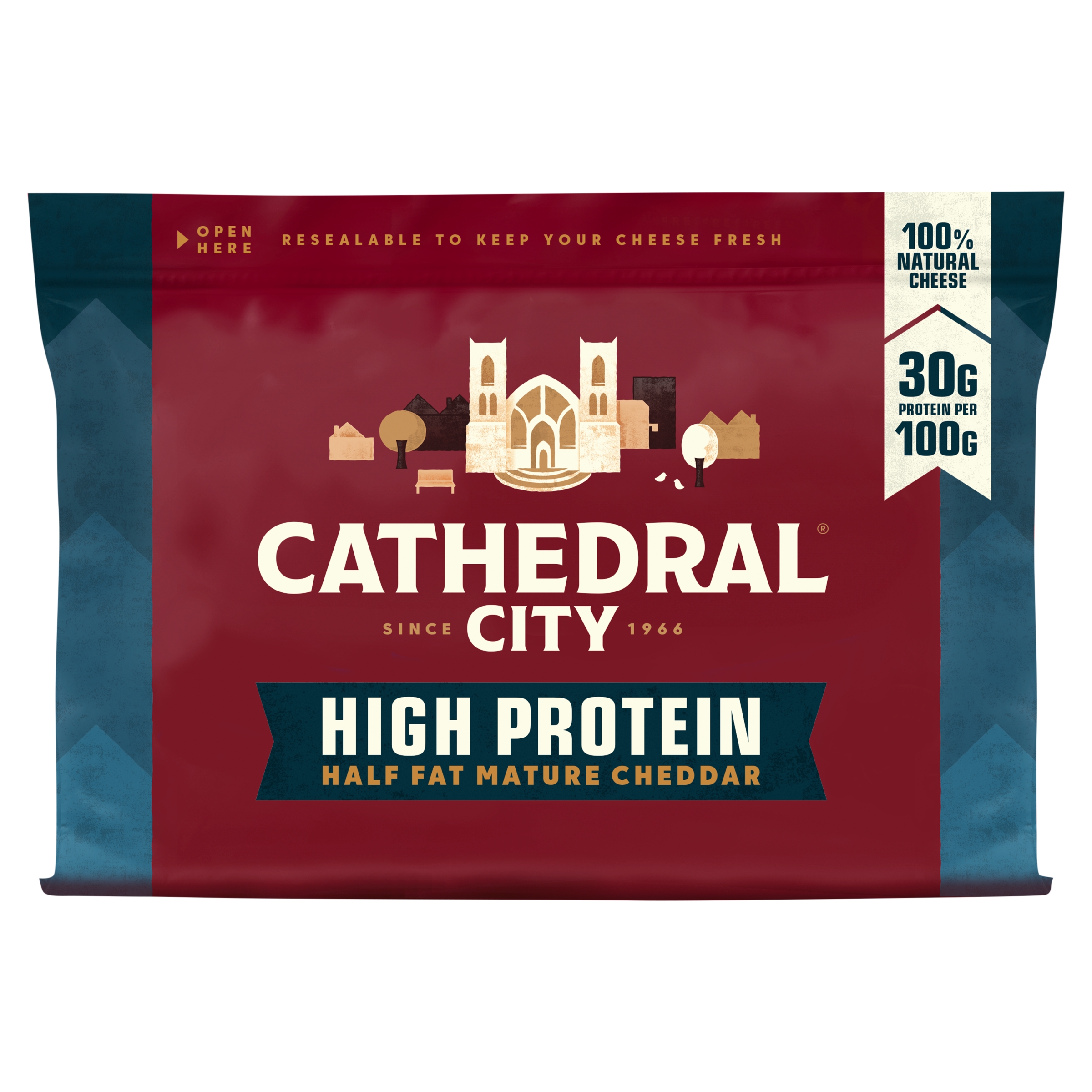 Cathedral City High Protein Half Fat Mature Cheddar 300g