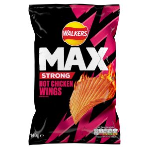 Walkers Max Strong Hot Chicken Wings 140g