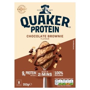 Quaker Protein Chocolate Brownie Sachets 8×44g