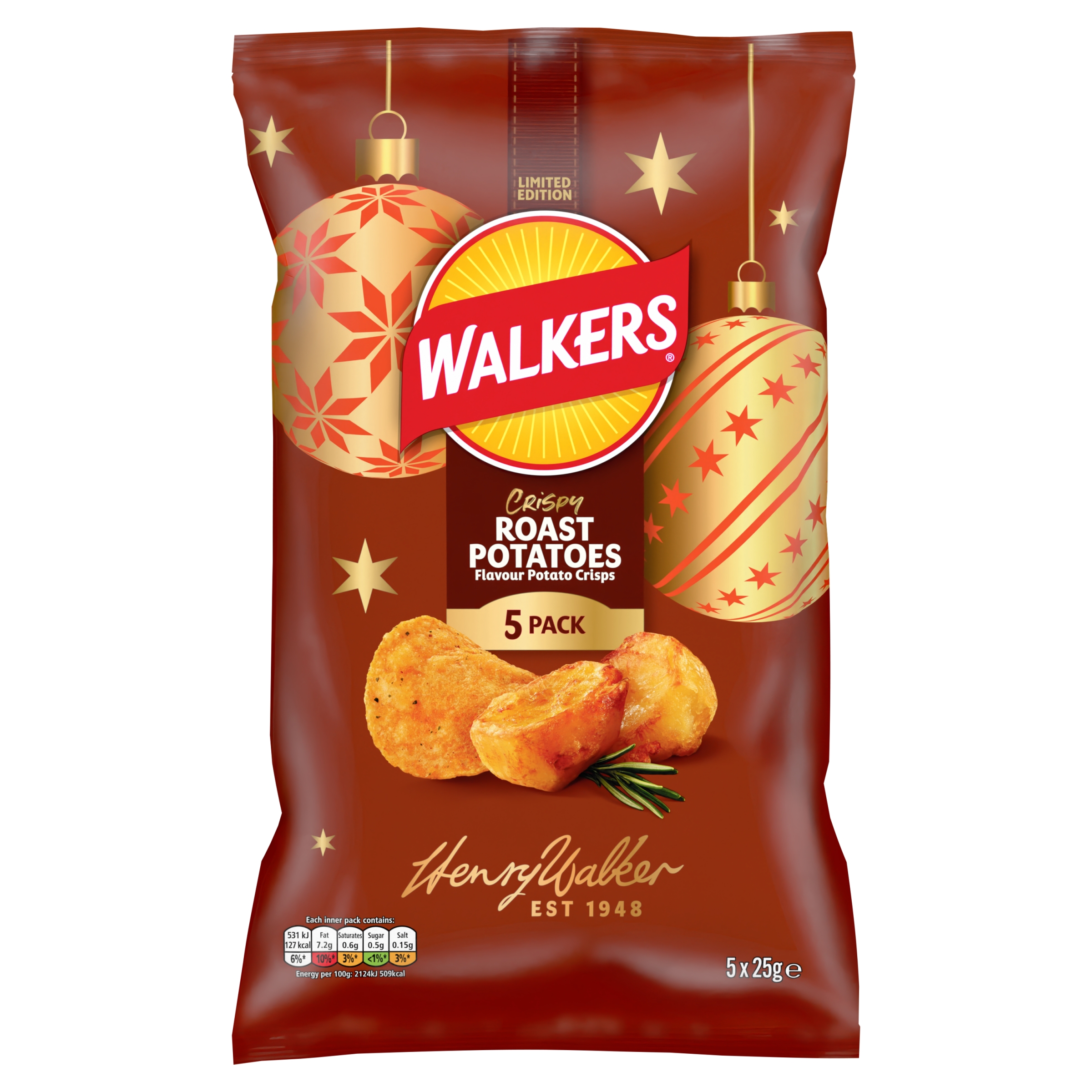 Walkers Crispy Roast Potatoes 5×25g