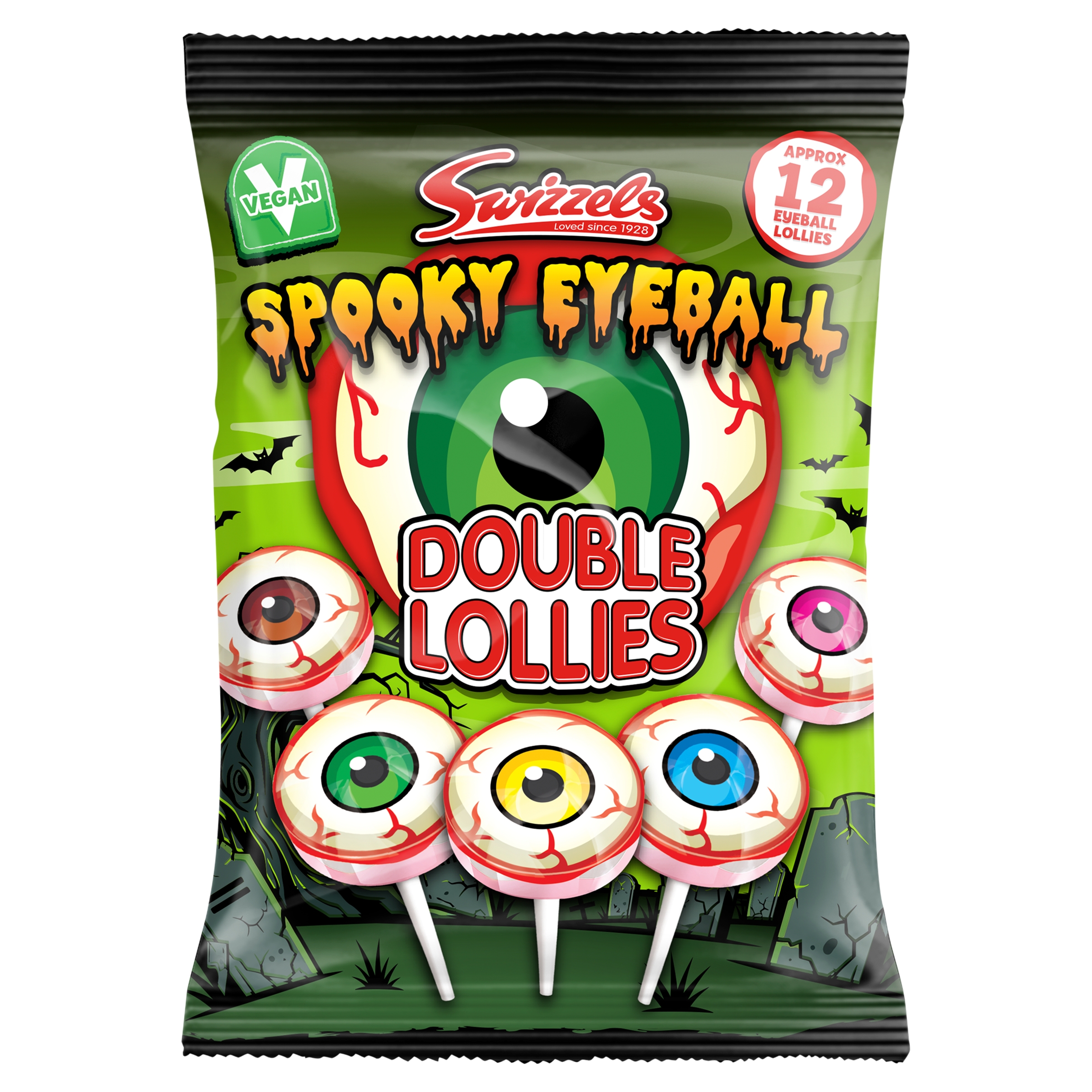 Swizzels Spooky Eyeball Double Lollies 130g