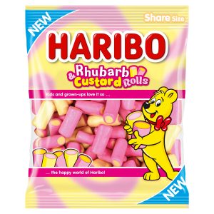 Haribo Rhubarb & Custard Rolls 140g