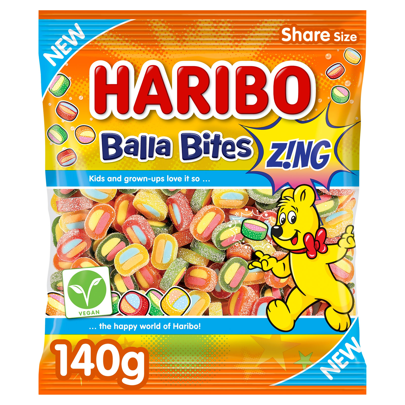 Haribo Balla Bites Zing 140g