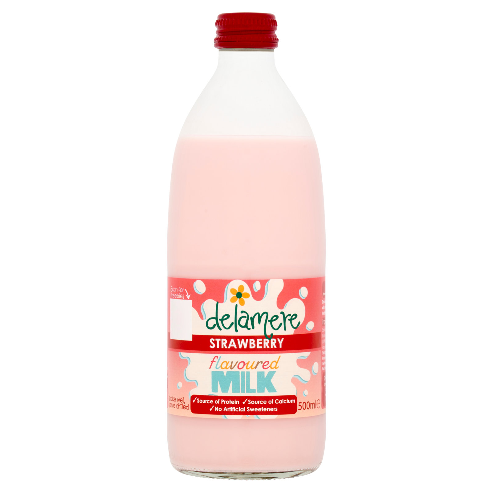 Delamere Dairy Strawberry Flavoured Milk 500ml