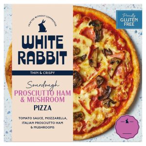 White Rabbit Prosciutto Ham & Mushroom Pizza 332g