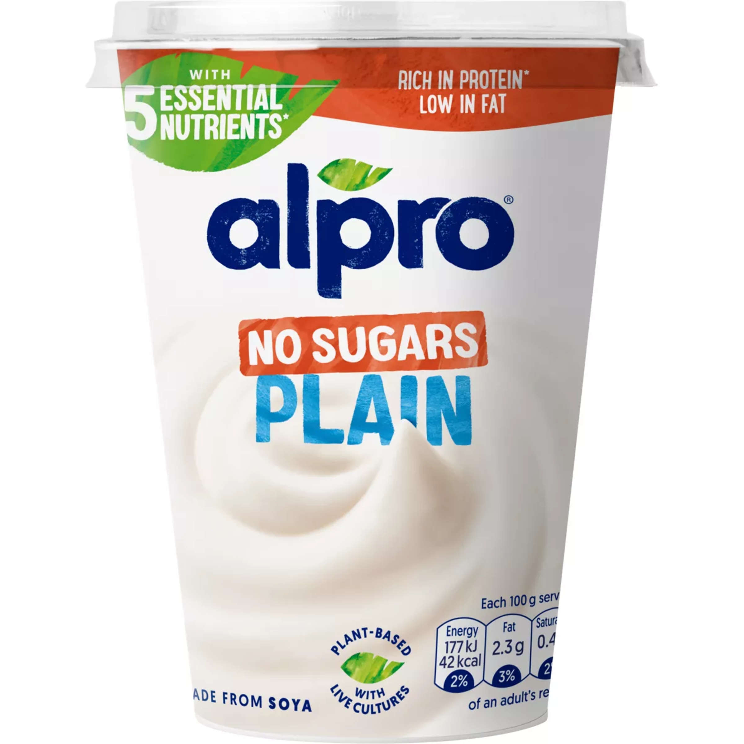 Alpro No Sugars Plain 500g