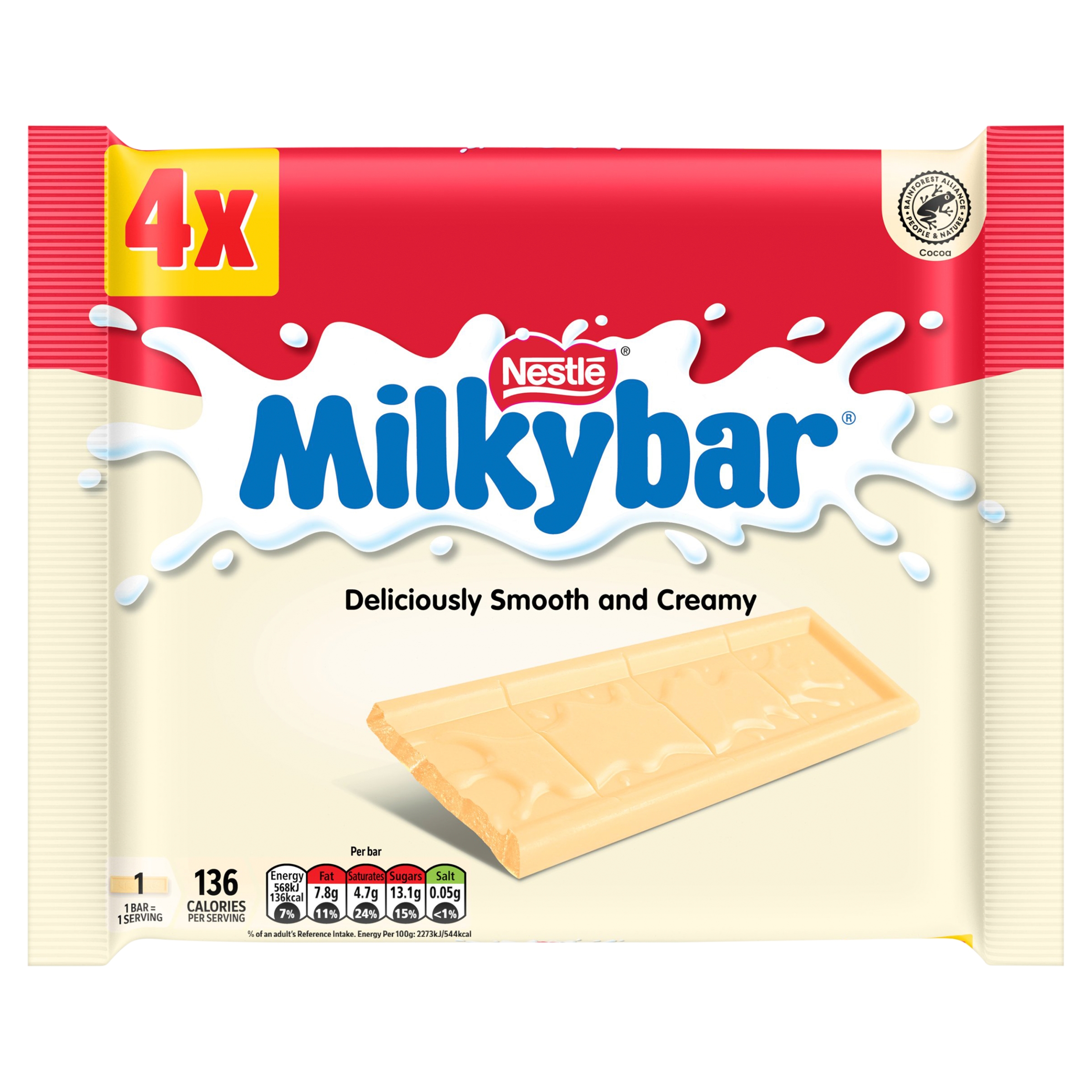 Milkybar White Medium Bar 4×25g