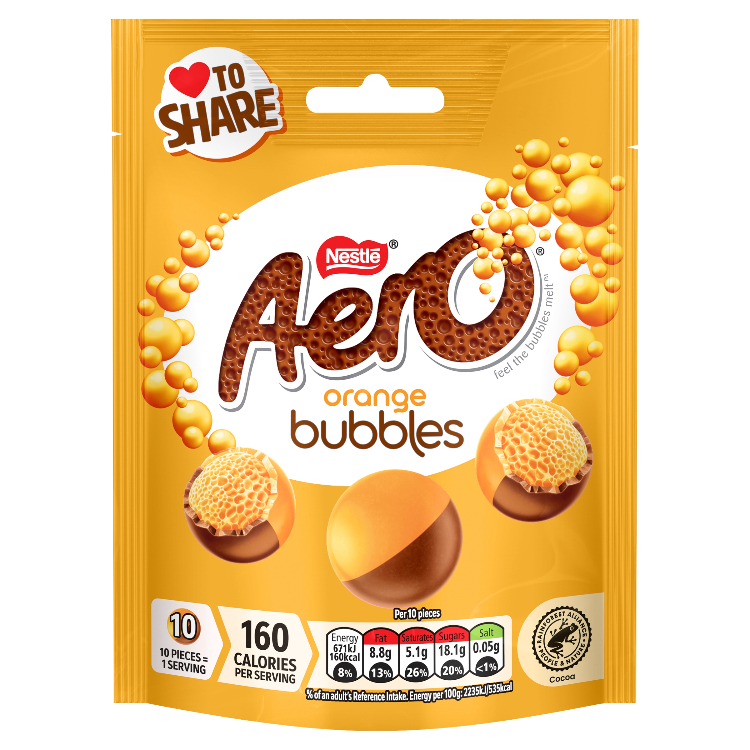 Nestle Bubble Orange Pouch 92g