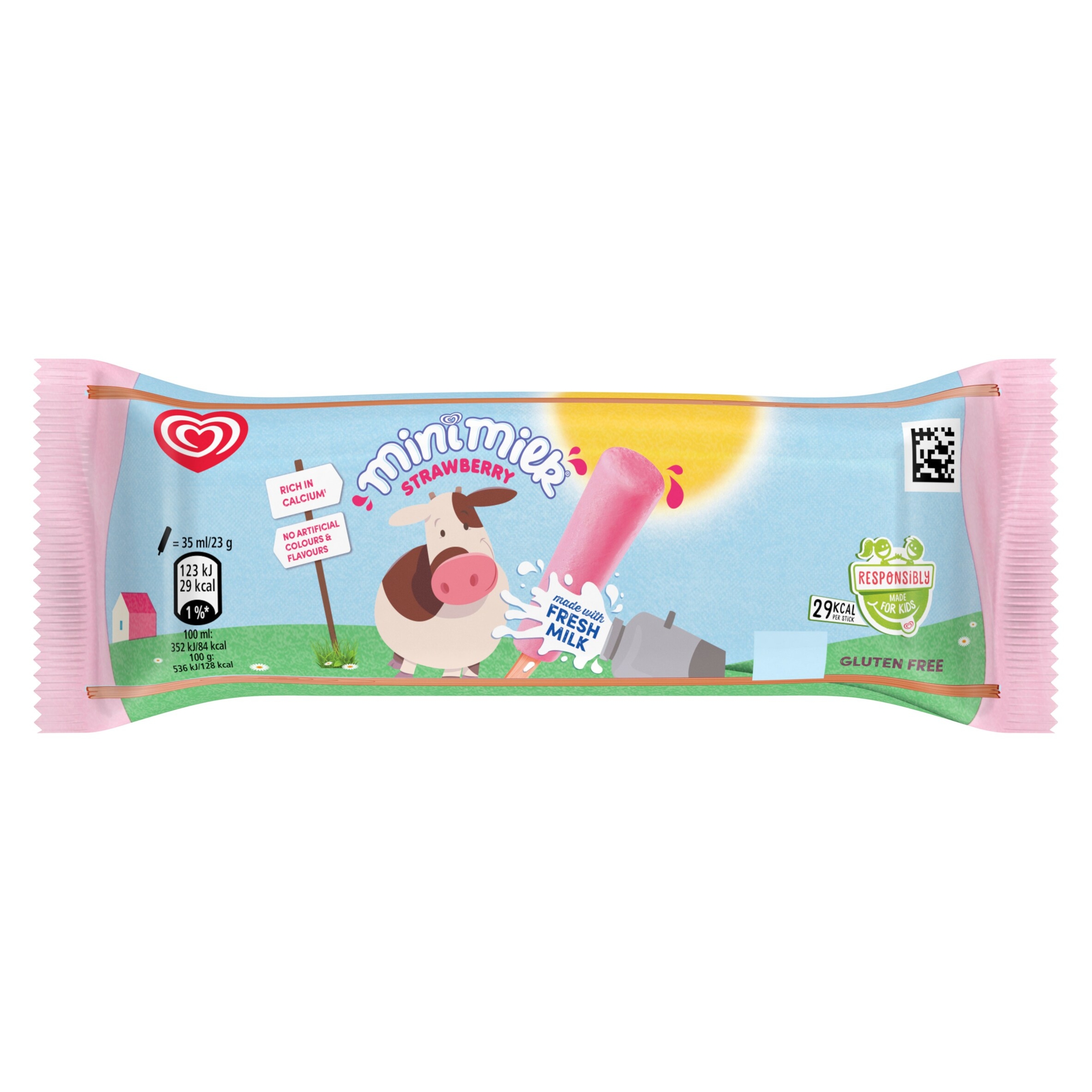 Walls Mini Milk Strawberry 35ml