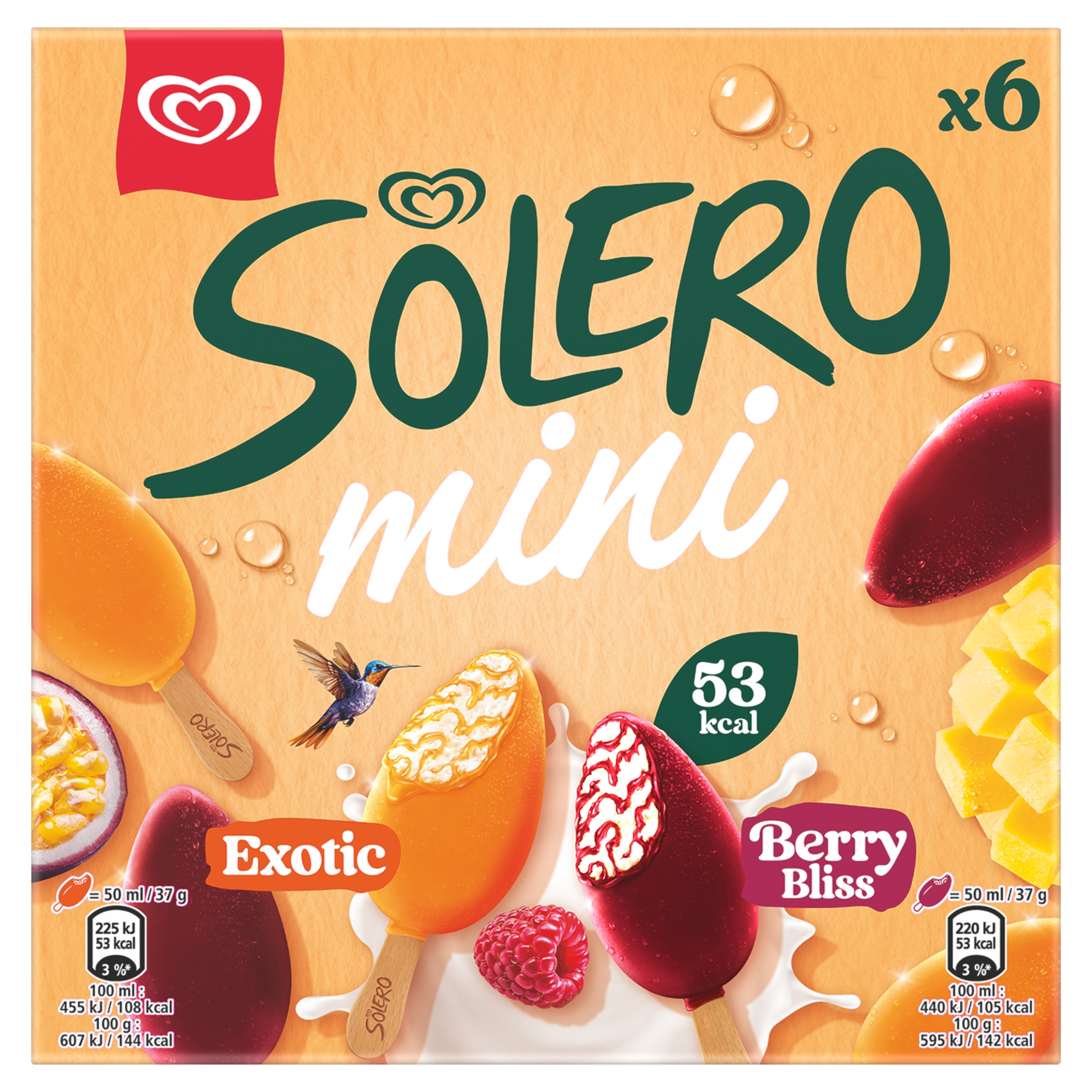 Solero Mini Exotic & Berry Bliss 6×50ml
