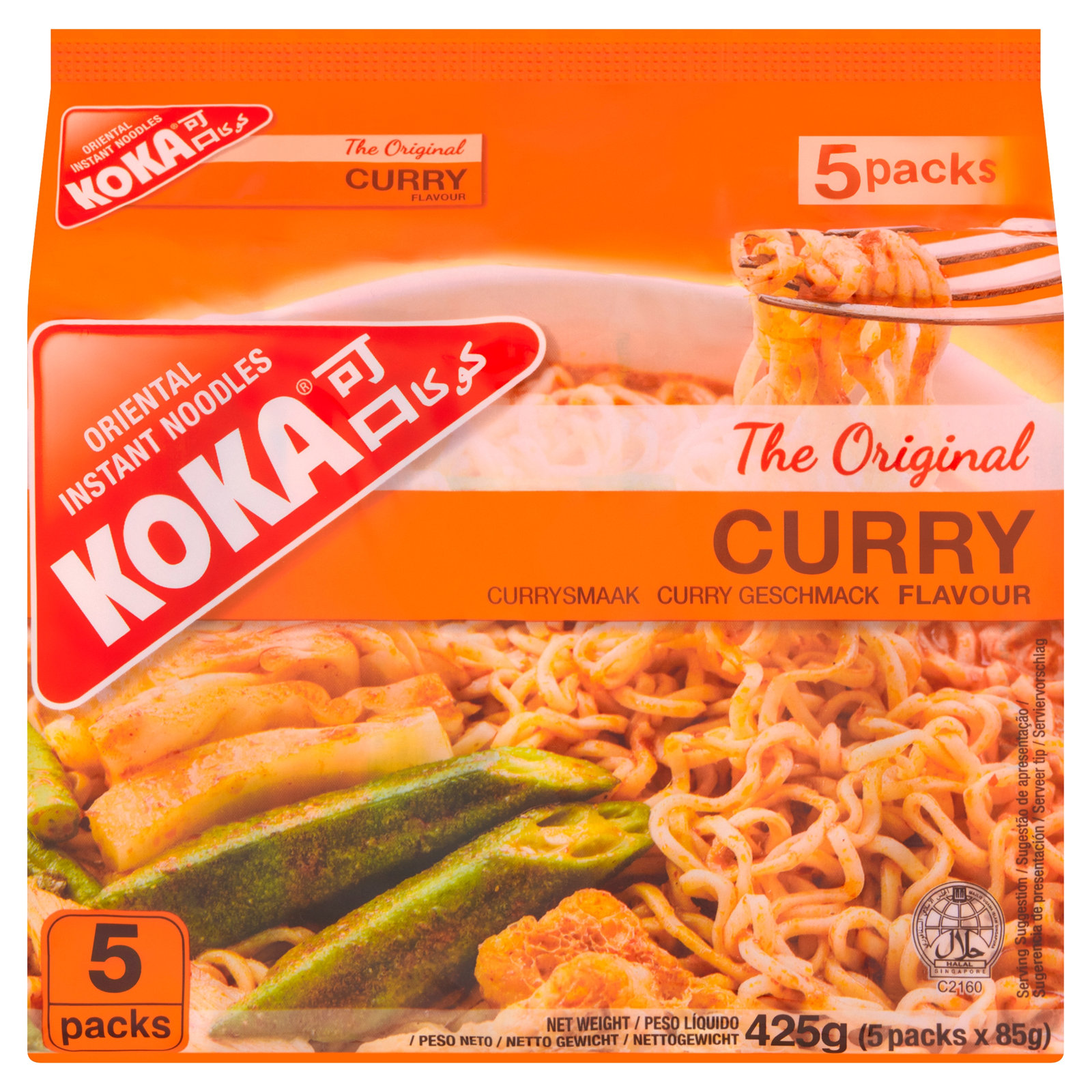KOKA Curry Noodles 5×85g
