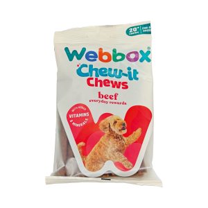 Webbox 20 Chew-It Chews Beef 160g